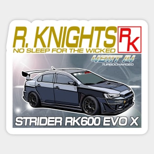 R.Knights Evo X Graphite Grey Sticker